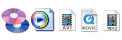 AVI,Mpeg2,Mpeg4,WMV,AVCHD,QuickTime,FLV,Mpeg2-TS