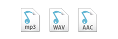 mp3,WAV,AAC