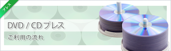 DVD/CDプレスサービスのご利用方法イメージ